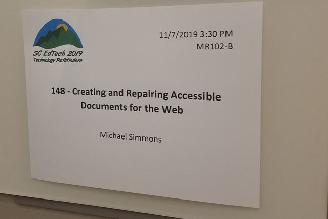 Michael Simmons - EdTech Training Sign